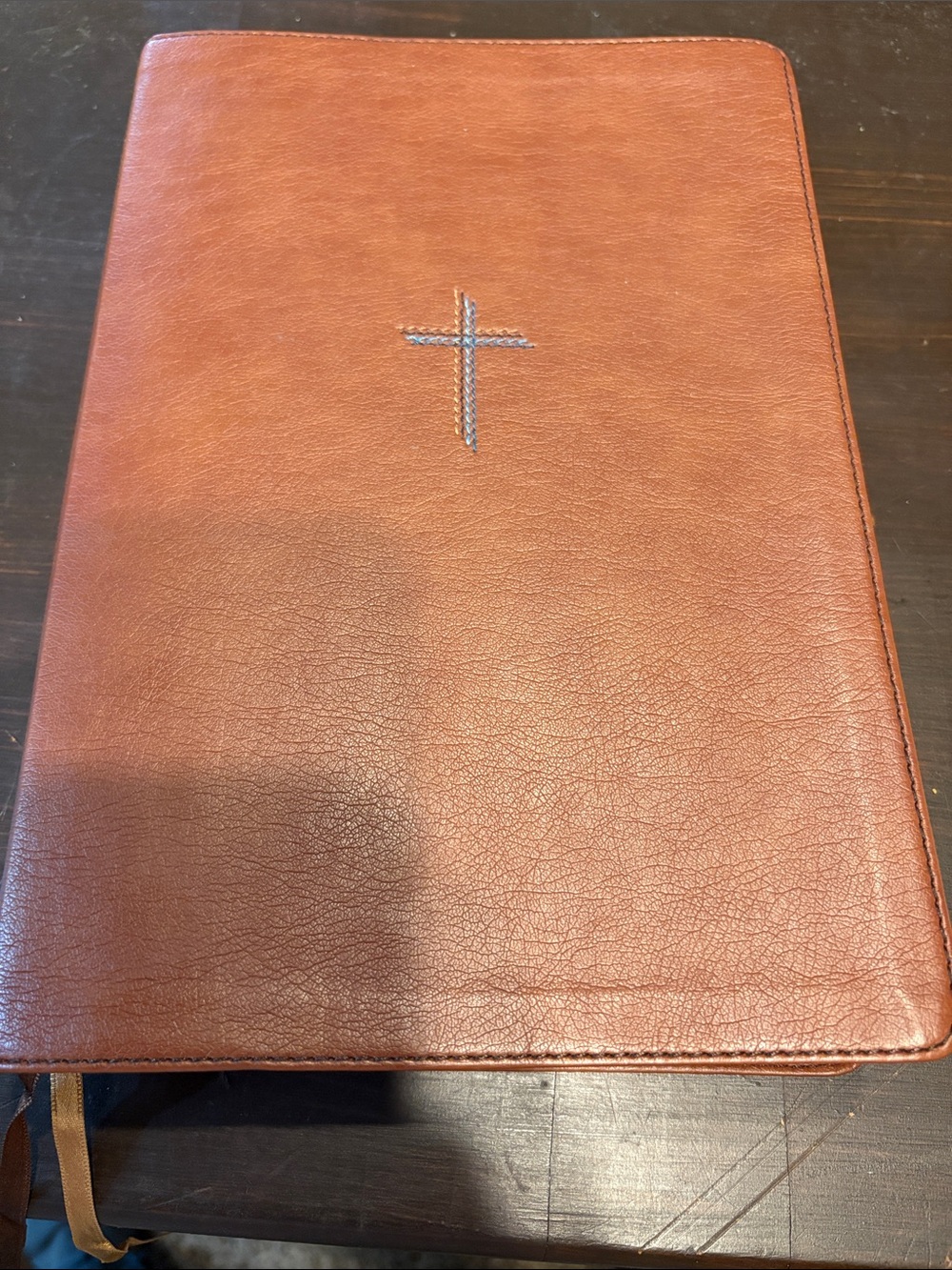 NIV, Quest Study Bible, Large Print, Leathersoft, Brown, Comfort Print: The Only